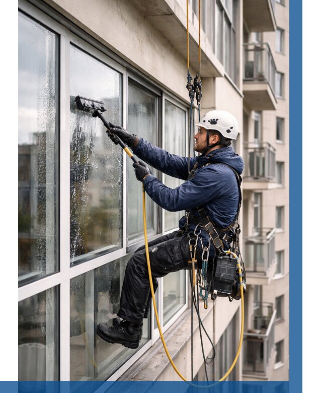 Мойка балконного остекления в Карпинске от 3594 р. | ВЫСОТНИК-Кпн