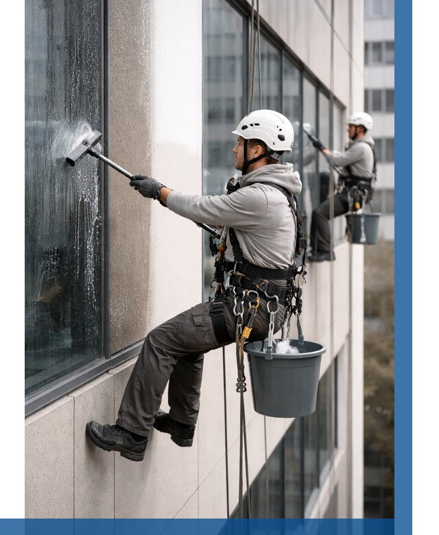 Мойка фасадов зданий в Карпинске под ключ от 359 р. | ВЫСОТНИК-Кпн