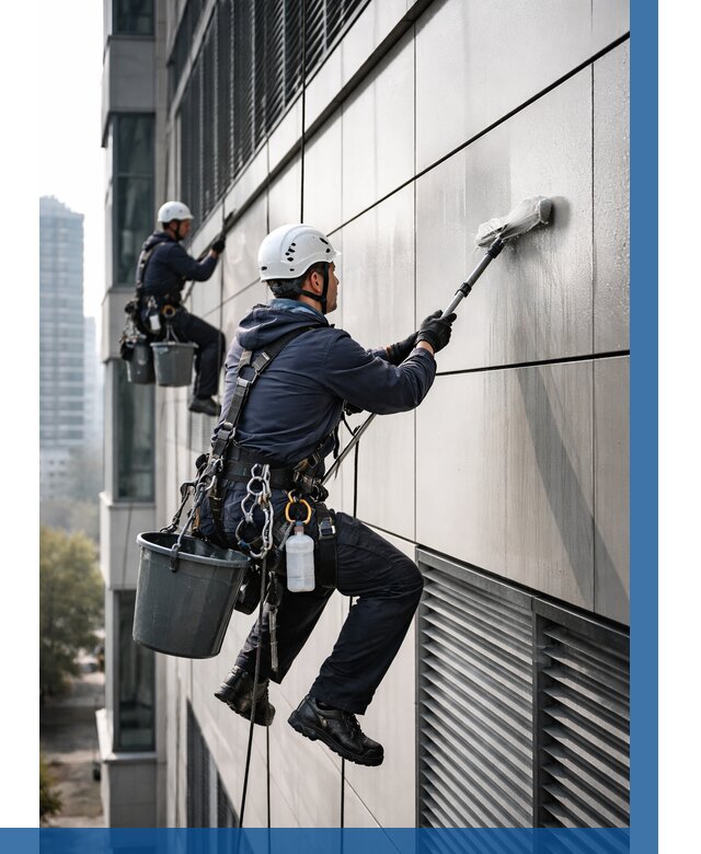 Мойка вентилируемого фасада в Карпинске от 257 р. | ВЫСОТНИК-Кпн