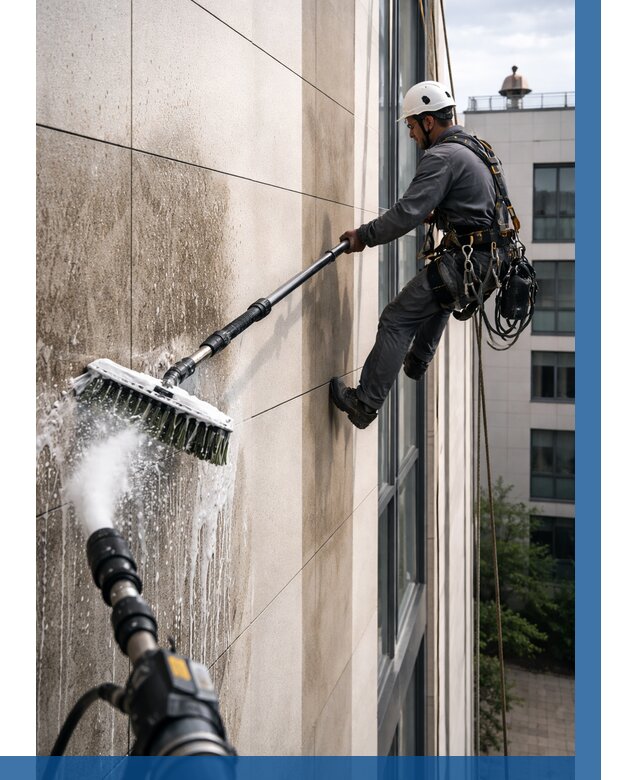 Мойка фасада из керамогранита в Карпинске от 308 р. | ВЫСОТНИК-Кпн