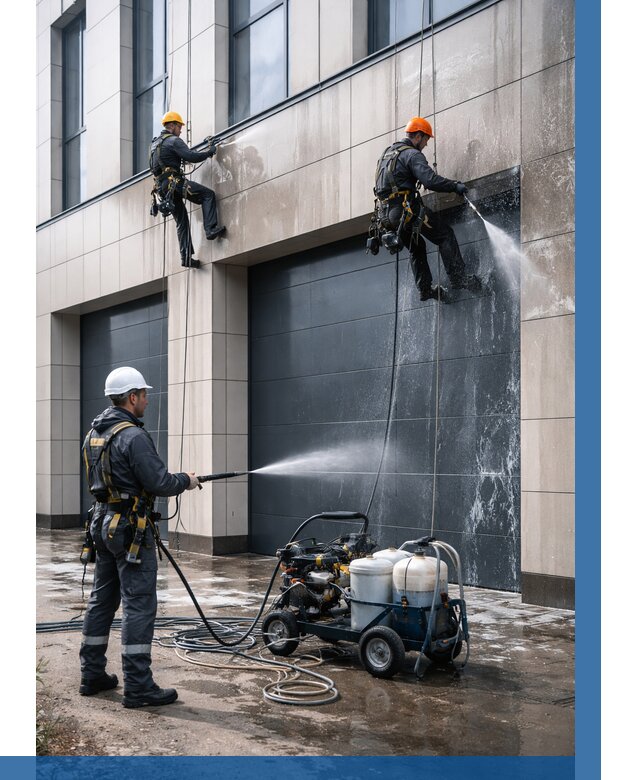 Послестроительная мойка фасада в Карпинске от 308 р. | ВЫСОТНИК-Кпн