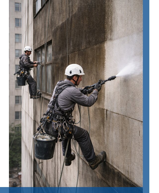 Очистка фасада от копоти в Карпинске от 257 р. | ВЫСОТНИК-Кпн