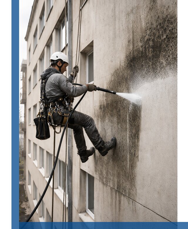 Профессиональная очистка фасадов от плесени в Карпинске