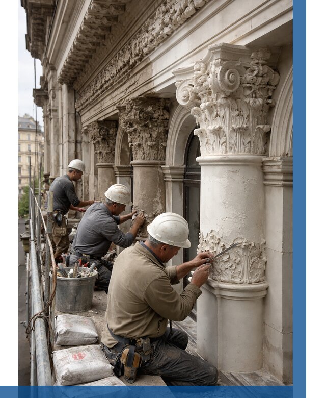 Реставрация фасадной лепнины в Карпинске от 2567 р. | ВЫСОТНИК-Кпн