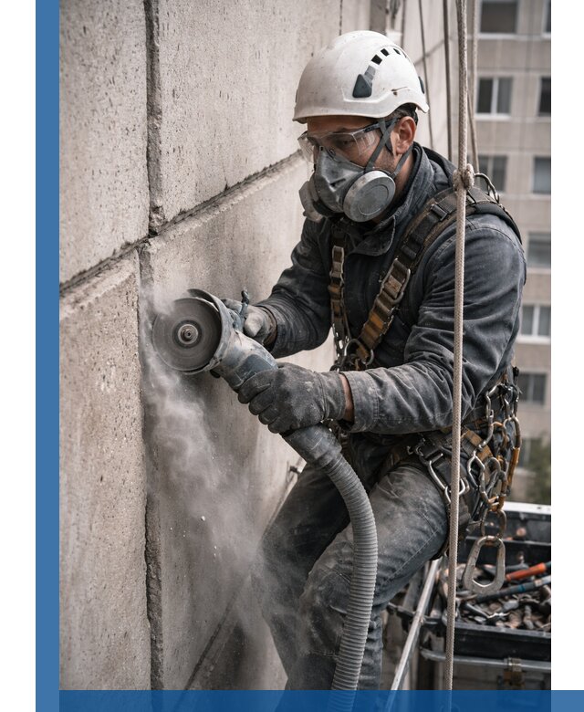 Штробление межпанельных швов в Карпинске качественно и быстро