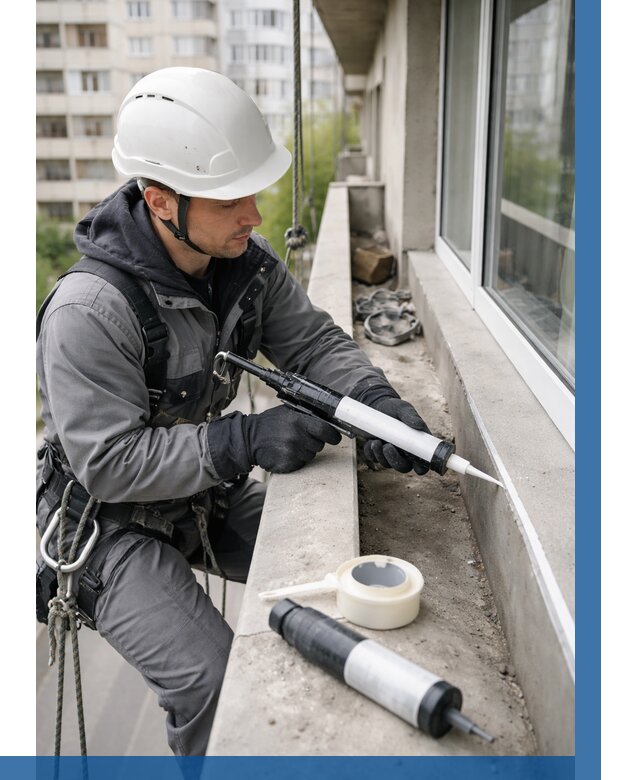 Герметизация швов лоджии в Карпинске от 4621 р. | ВЫСОТНИК-Кпн