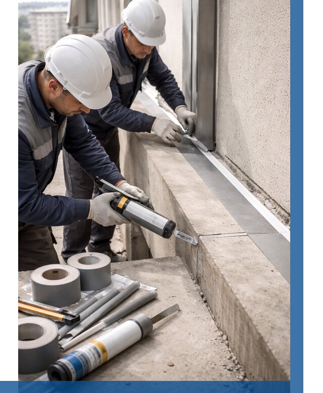 Герметизация примыкания балкона в Карпинске от 4621 р. | ВЫСОТНИК-Кпн