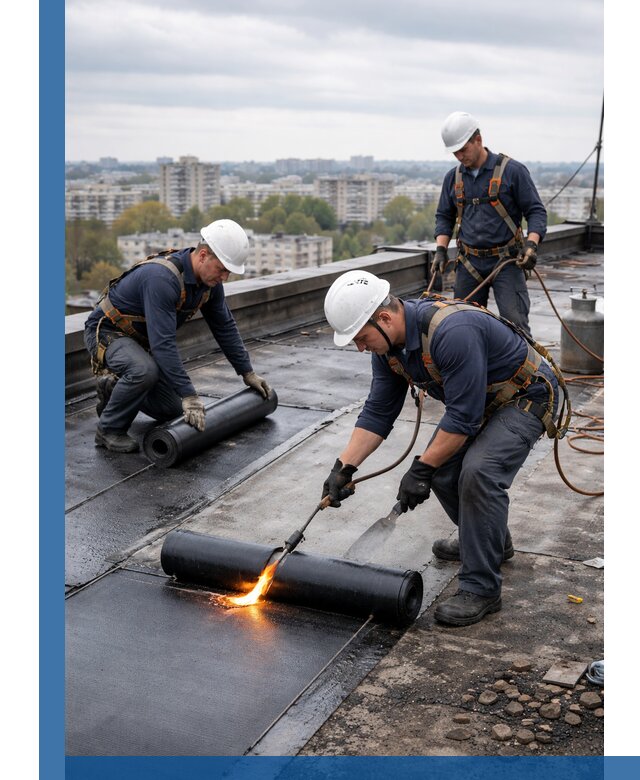 Ремонт наплавляемой кровли в Карпинске качественно и надежно