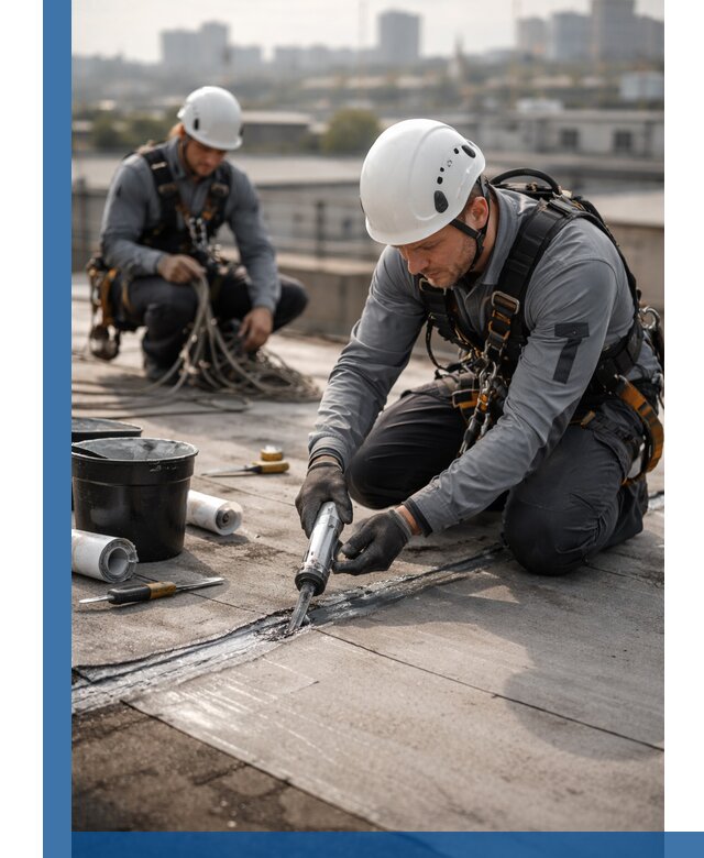 Аварийное и капитальное устранение протечек кровли в Карпинске