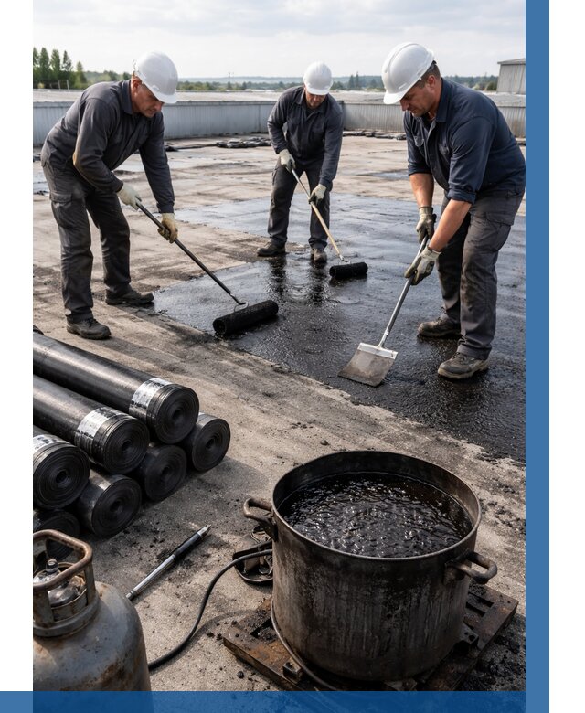 Гидроизоляция кровли мастикой в Карпинске от 616 р. | ВЫСОТНИК-Кпн