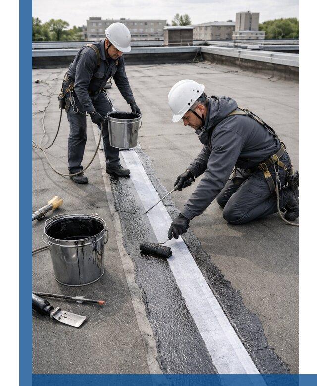 Гидроизоляция кровли мастикой в Карпинске надежная защита