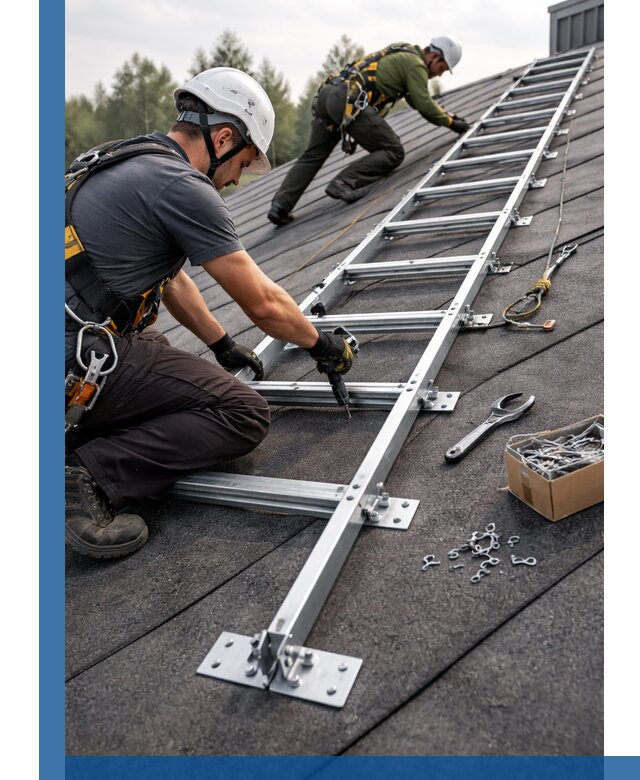 Профессиональный монтаж кровельной лестницы в Карпинске под ключ