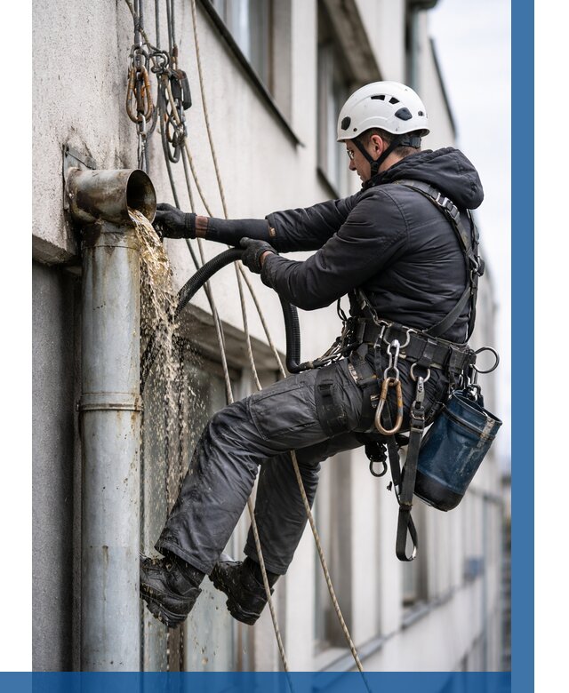 Прочистка водосточных труб в Карпинске от 3594 р. | ВЫСОТНИК-Кпн