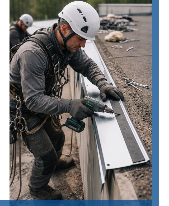 Монтаж капельника на кровле в Карпинске от 308 р. | ВЫСОТНИК-Кпн