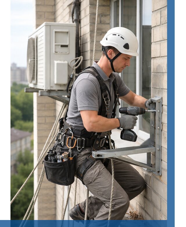 Установка кронштейнов кондиционера в Карпинске от 3594 р. | ВЫСОТНИК-Кпн