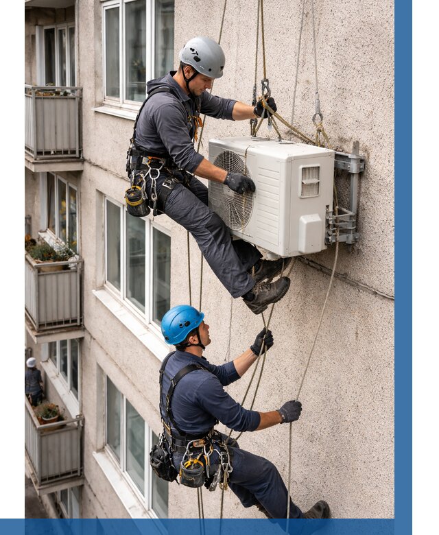 Перенос внешнего блока кондиционера в Карпинске от 9241 р.| ВЫСОТНИК-Кпн