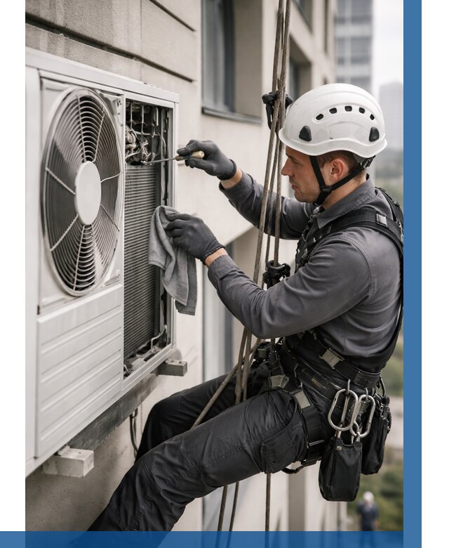 Обслуживание внешнего блока кондиционера в Карпинске от 2772 р.ВЫСОТНИК-Кпн