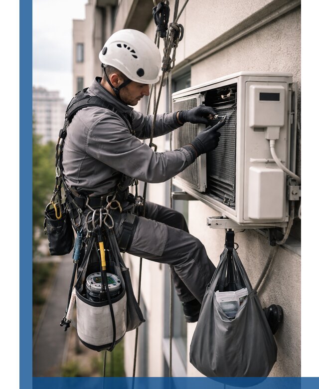 Обслуживание внешнего блока кондиционера в Карпинске профессионально