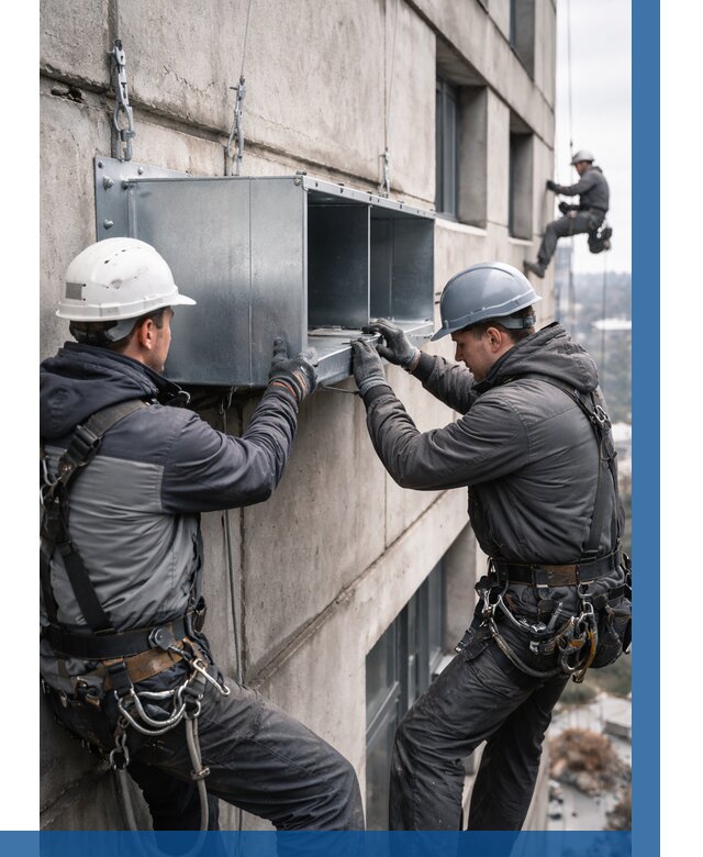 Монтаж вентиляционных коробов в Карпинске от 3080 р. | ВЫСОТНИК-Кпн