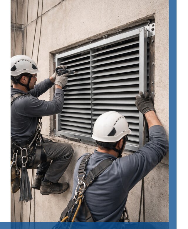 Монтаж вентиляционных решеток в Карпинске от 4621 р. | ВЫСОТНИК-Кпн