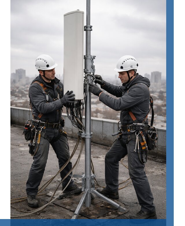 Монтаж антенн связи на крыше в Карпинске от 8728 р. | ВЫСОТНИК-Кпн