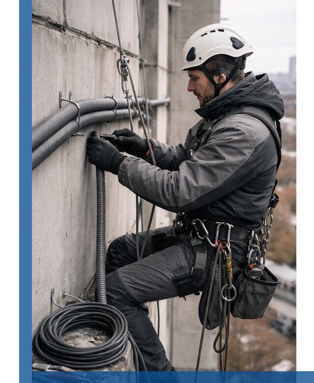 Профессиональный монтаж гофры для кабеля в Карпинске с гарантией