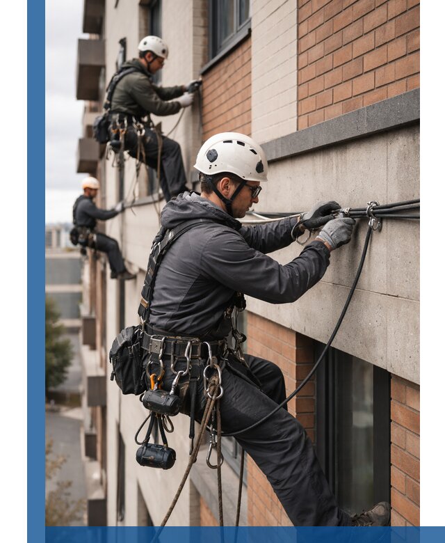 Крепление кабеля на фасаде монтаж и крепеж в Карпинске