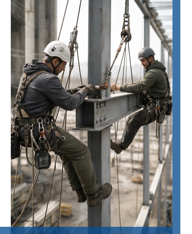 Монтаж металлоконструкций на высоте в Карпинске от 3594 р. | ВЫСОТНИК-Кпн