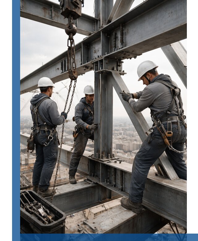 Профессиональный монтаж металлоконструкций на высоте в Карпинске