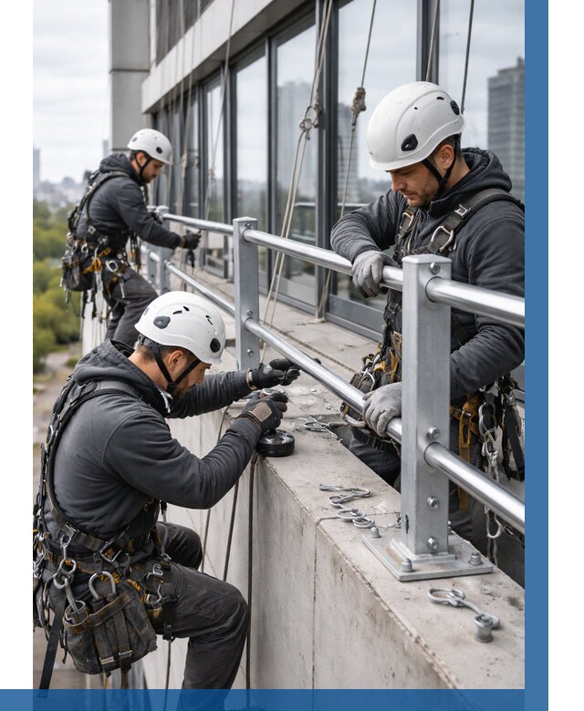 Монтаж ограждений на высоте в Карпинске, от 1232 р. | ВЫСОТНИК-Кпн