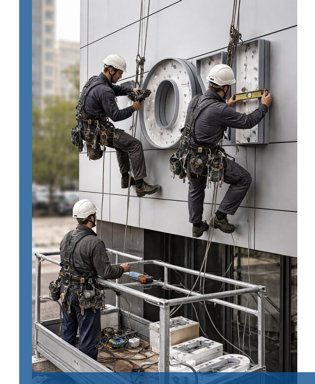 Профессиональный монтаж световых букв в Карпинске под ключ