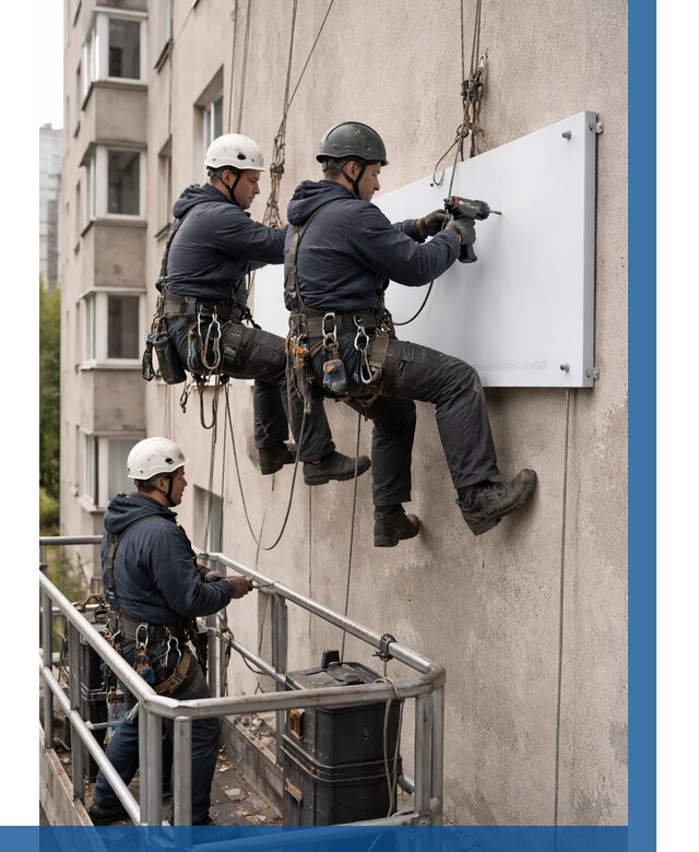 Монтаж табличек и указателей в Карпинске от 3594 р. | ВЫСОТНИК-Кпн