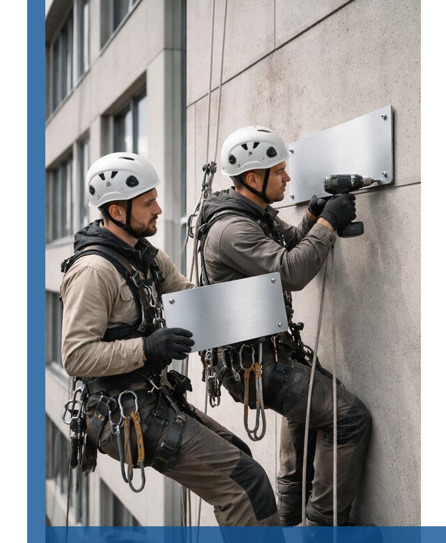 Монтаж табличек и указателей в Карпинске для зданий и сооружений