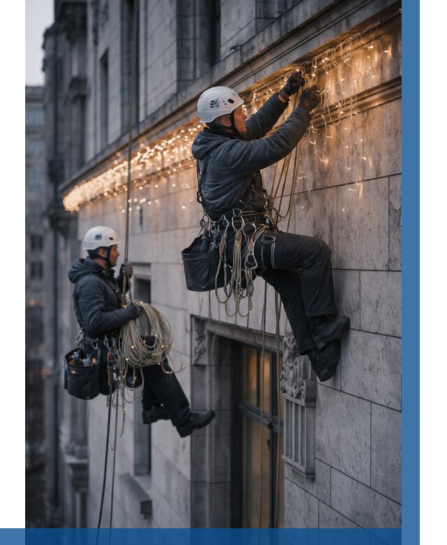 Монтаж новогодней иллюминации в Карпинске от 8728 р. | ВЫСОТНИК-Кпн