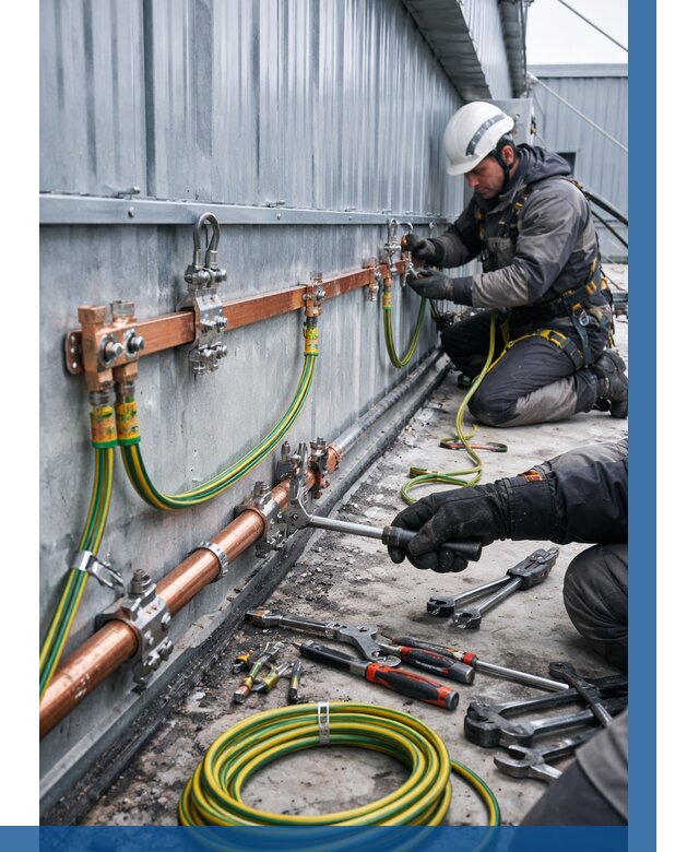 Монтаж заземления здания в Карпинске от 25670 р. | ВЫСОТНИК-Кпн