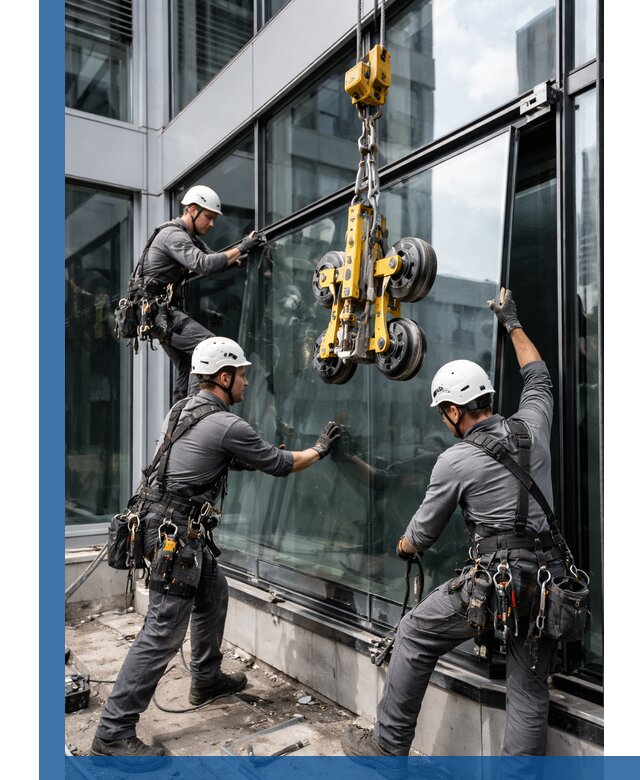 Структурное остекление фасадов в Карпинске монтаж и обслуживание