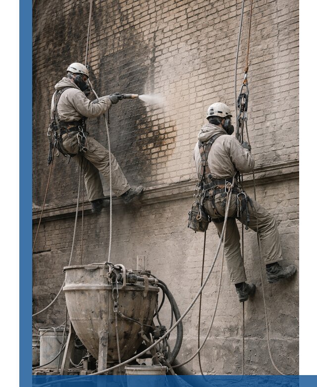 Пескоструйная очистка фасадов в Карпинске профессионально