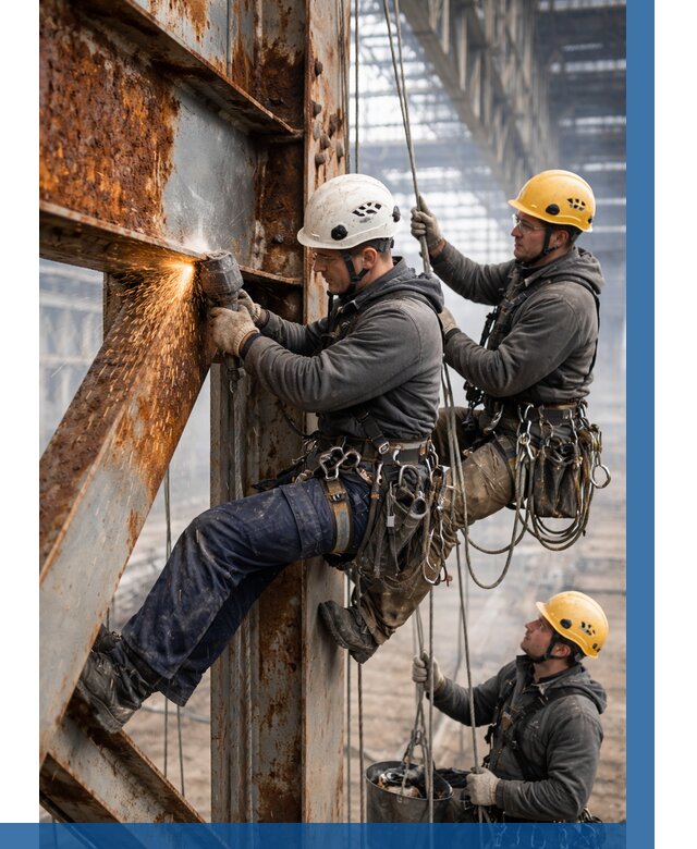 Зачистка металла от ржавчины в Карпинске от 359 р. | ВЫСОТНИК-Кпн