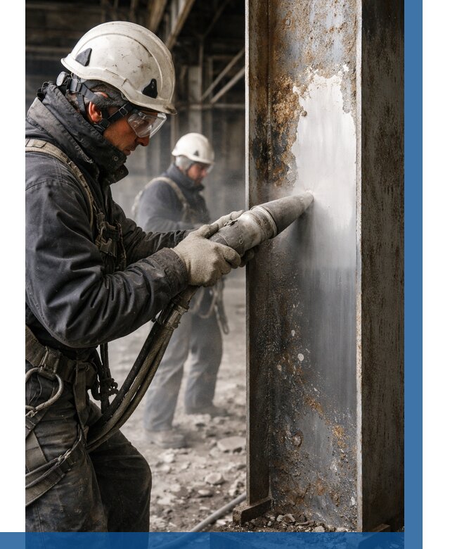 Удаление старой краски с металла в Карпинске от 462 р. | ВЫСОТНИК-Кпн