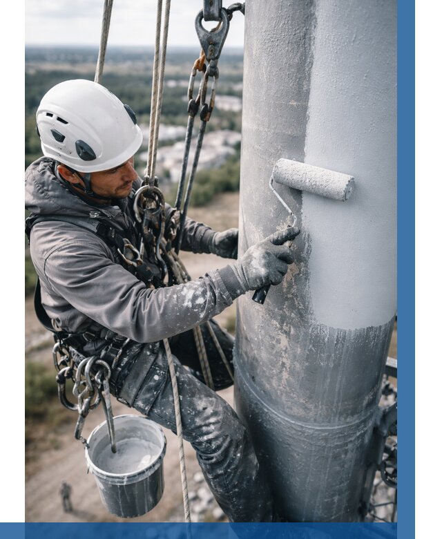 Покраска мачт связи под ключ в Карпинске от 873 р. | ВЫСОТНИК-Кпн