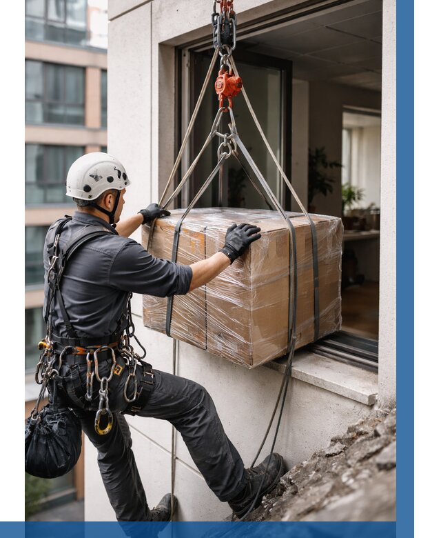 Подъем груза через окно в Карпинске от 4621 р. | ВЫСОТНИК-Кпн