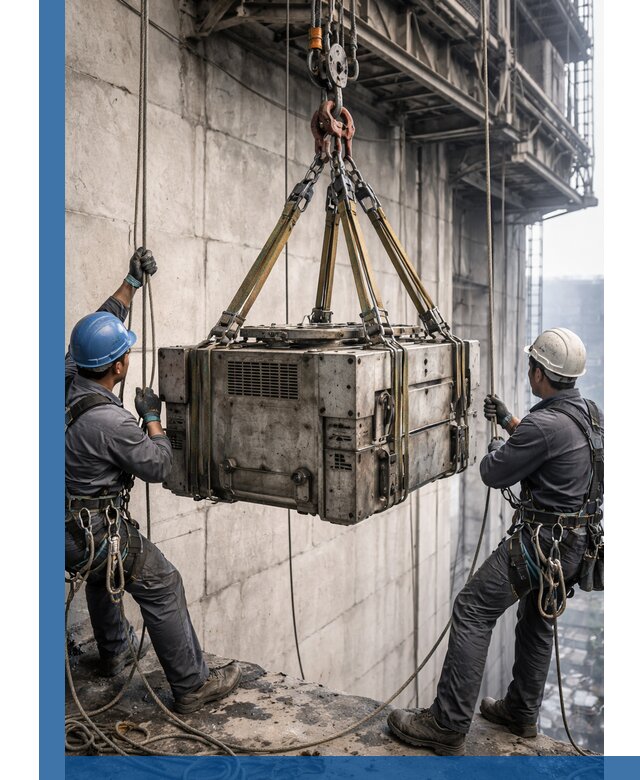 Такелажные работы на высоте, подъем и монтаж грузов в Карпинске