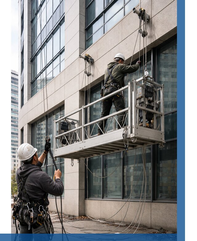 Монтаж и подъем фасадной люльки в Карпинске от 12322 р. | ВЫСОТНИК-Кпн