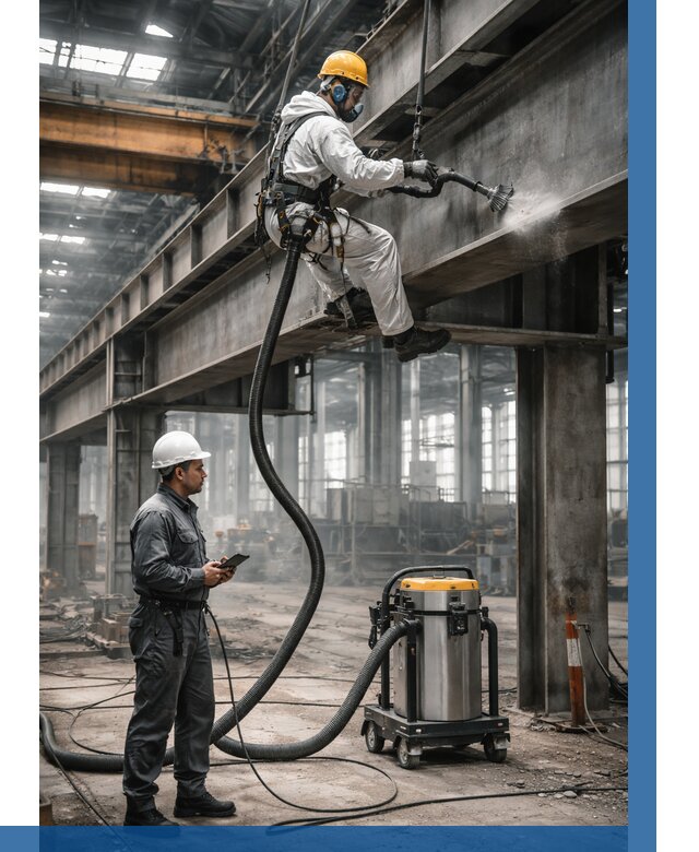 Обеспыливание конструкций в цехе в Карпинске от 4313 р. | ВЫСОТНИК-Кпн