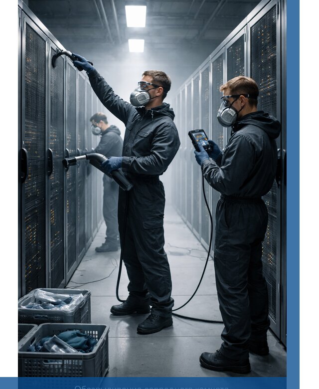 Обеспыливание серверной комнаты в Карпинске от 4621 р. | ВЫСОТНИК-Кпн