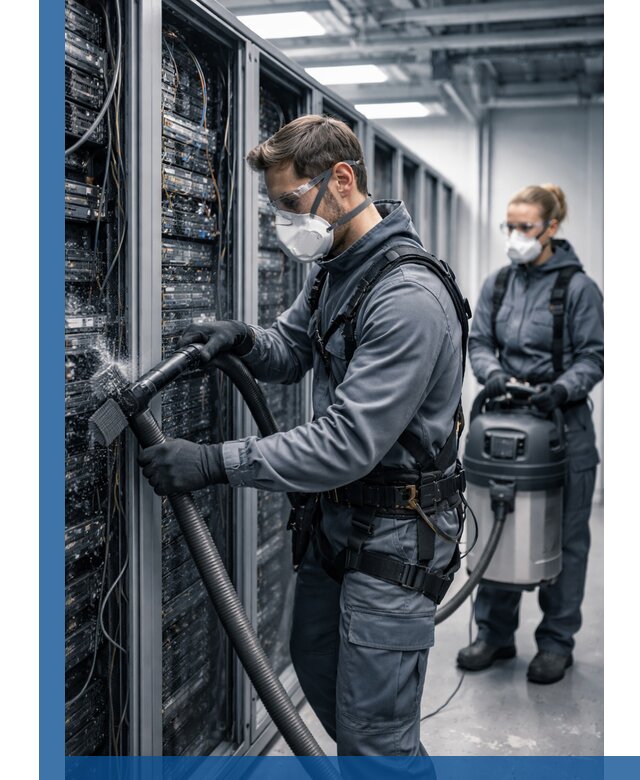 Обеспыливание серверной комнаты в Карпинске, профессиональная очистка