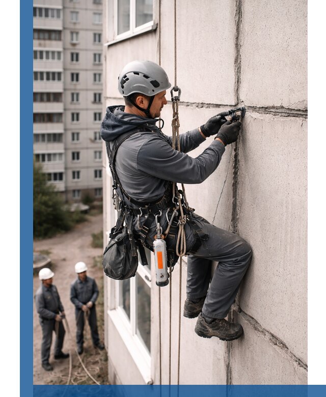 Обследование межпанельных швов и герметизация в Карпинске