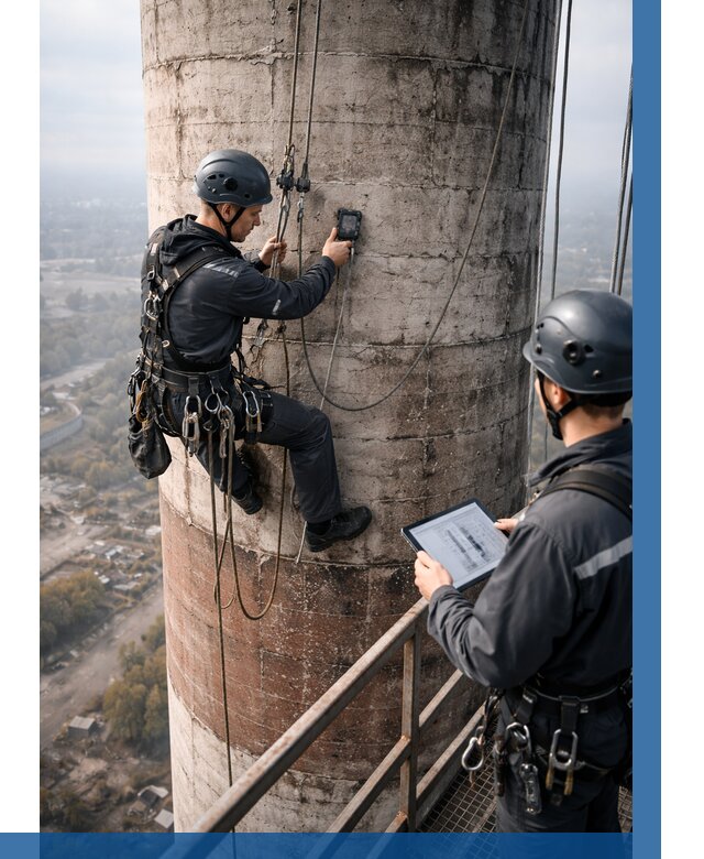 Обследование дымовой трубы в Карпинске от 8214 р. | ВЫСОТНИК-Кпн