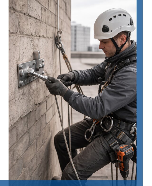 Установка анкерных точек в Карпинске от 3594 р. | ВЫСОТНИК-Кпн