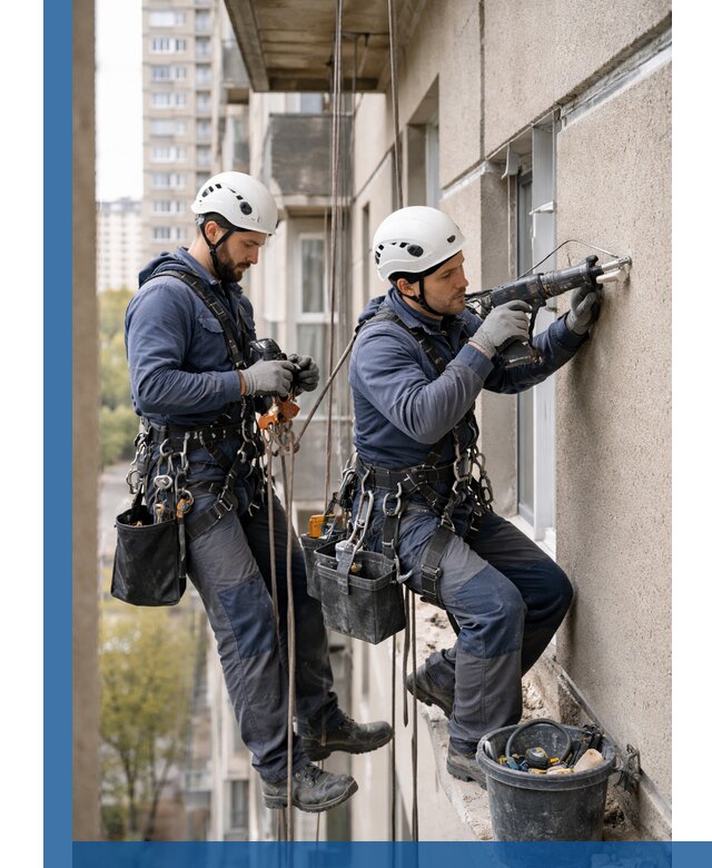 Промышленные альпинисты высотные работы и монтаж в Карпинске